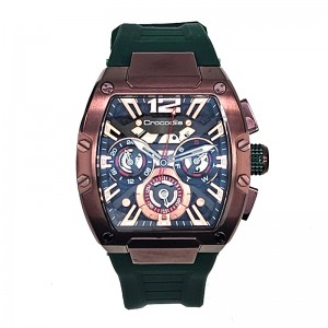Crocodile CM-042F34D Bronze Green Rubber Silicon Strap